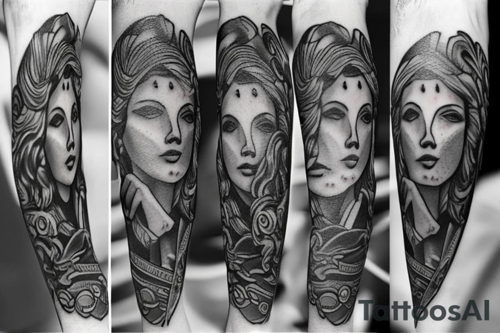 Greek god tattoo idea