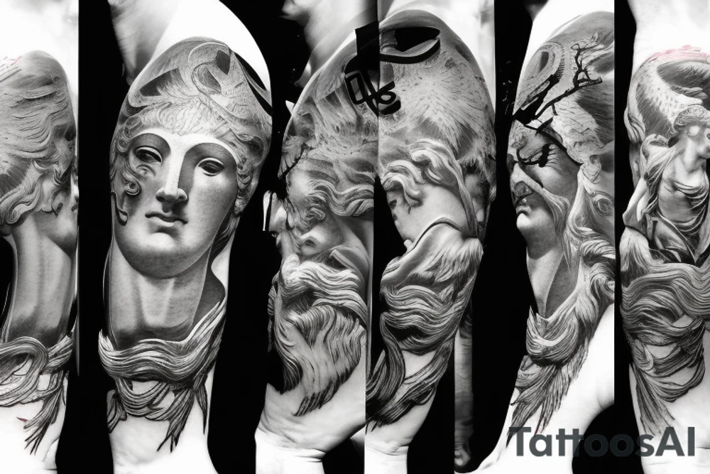 Zeus statue tattoo idea