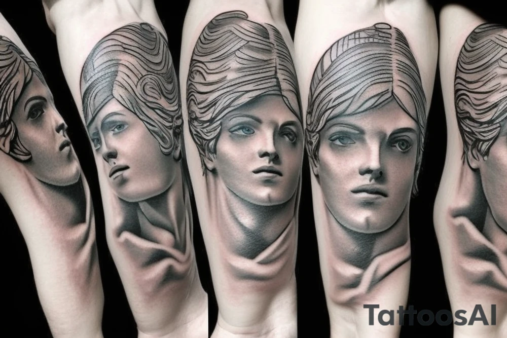 Zeus statue tattoo idea