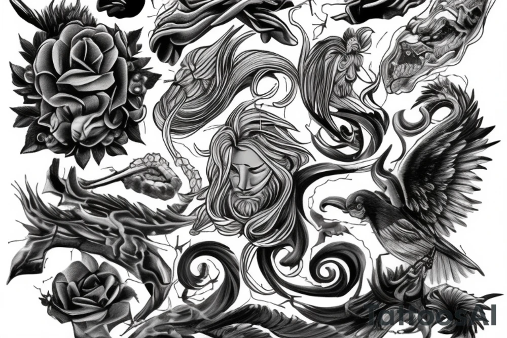 Zeus thunder tattoo idea