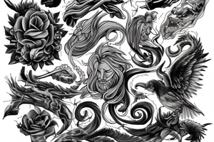 Zeus thunder tattoo idea