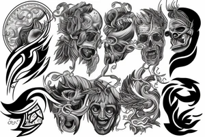 Zeus thunder tattoo idea