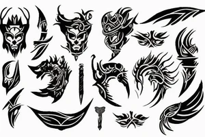 Warrior small tattoo tattoo idea