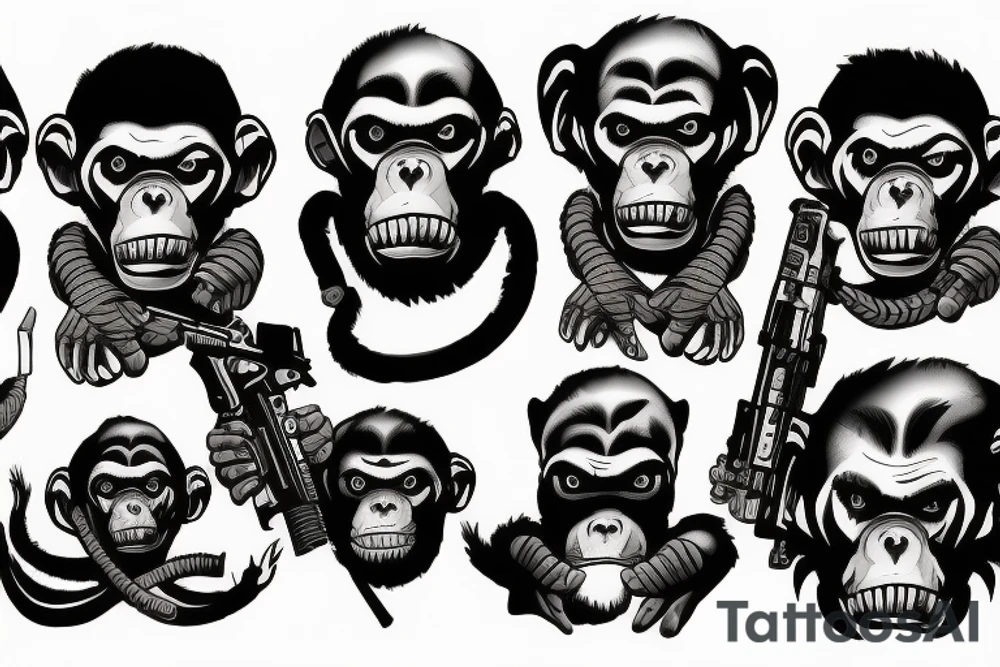 call of duty monkey bomb tattoo idea