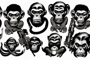 call of duty monkey bomb tattoo idea