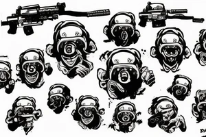 call of duty monkey bomb tattoo idea