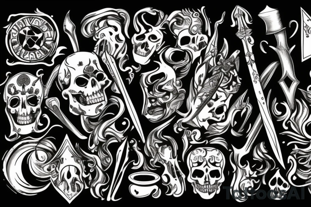 dagger tattoo idea