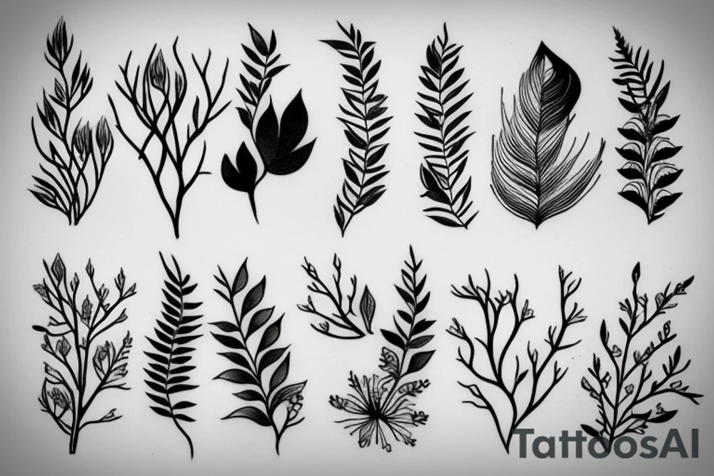 medium size minimalist nature tattoo tattoo idea