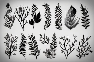 medium size minimalist nature tattoo tattoo idea