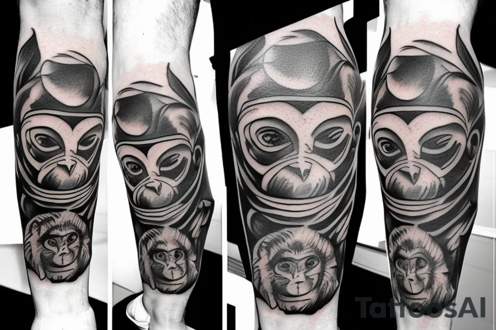 monkey bomb tattoo idea