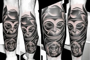 monkey bomb tattoo idea