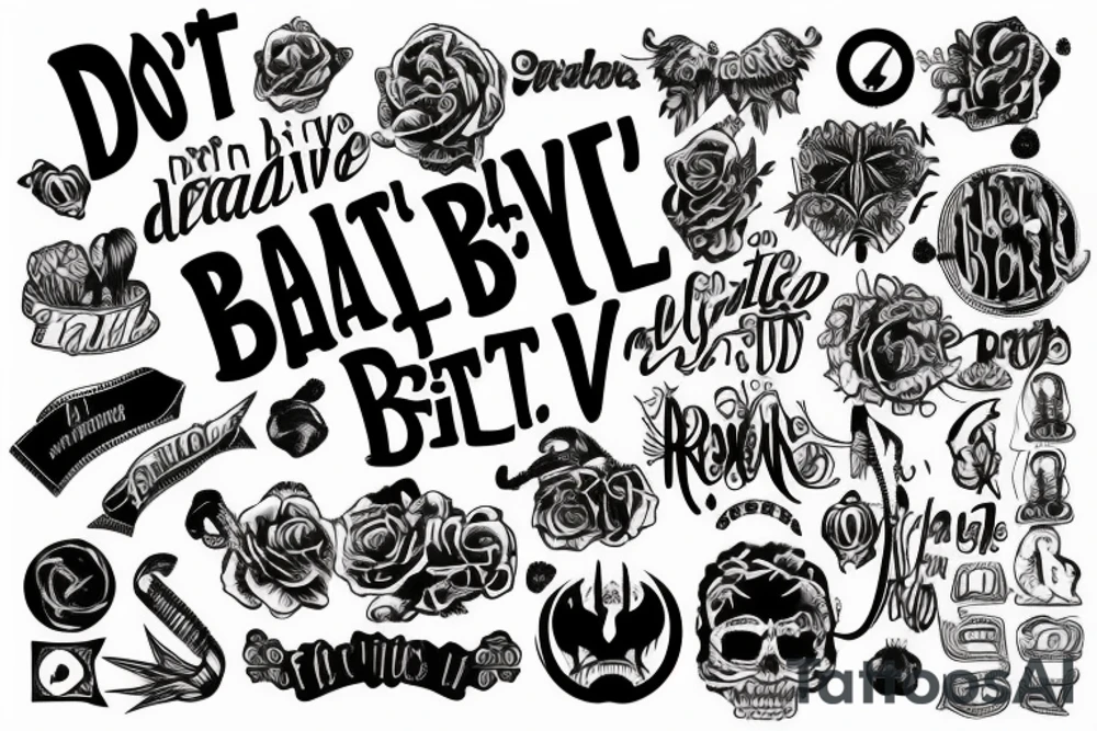 I don't believe it's bad tattoo idea