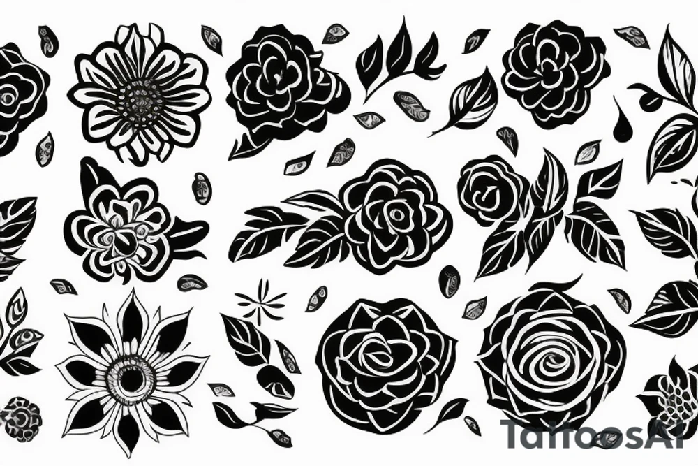 flower tattoo idea