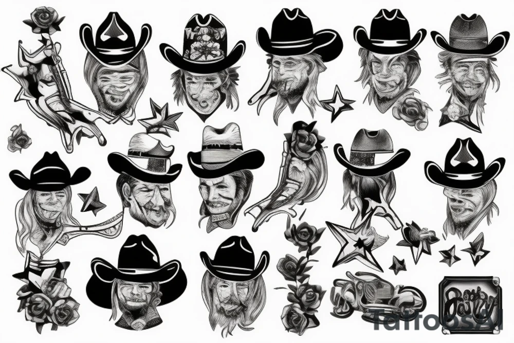 A cowboy tattoo idea