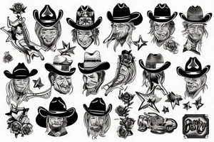 A cowboy tattoo idea