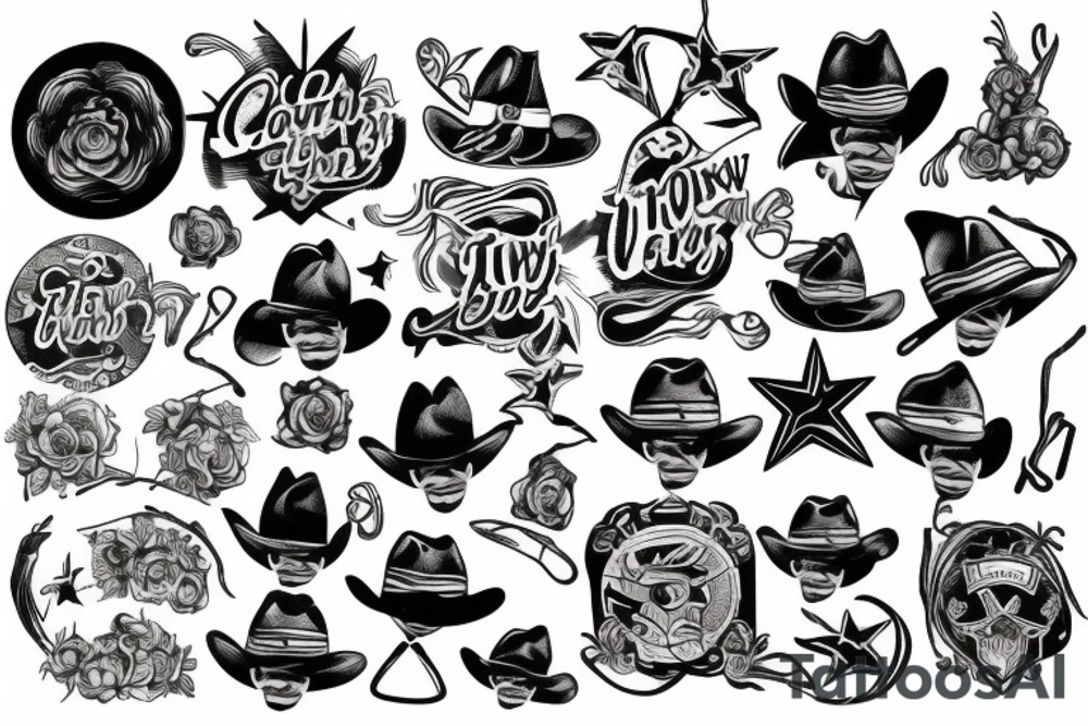 A cowboy tattoo idea
