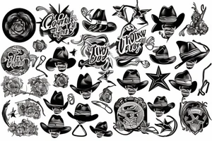 A cowboy tattoo idea