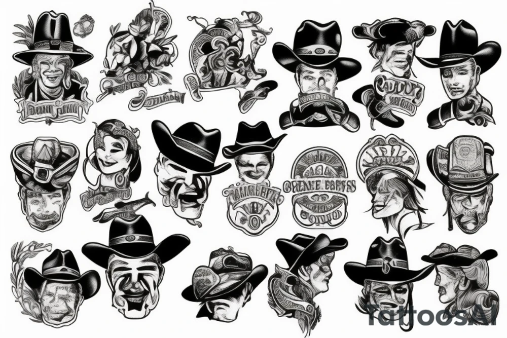 A cowboy tattoo idea
