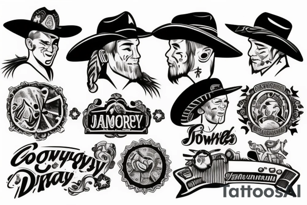 A cowboy tattoo idea