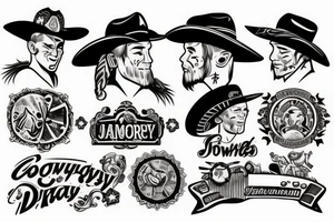 A cowboy tattoo idea