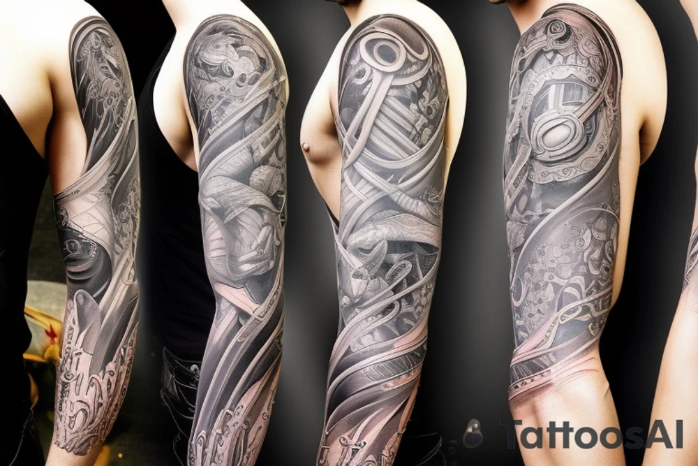 full arm sleeve tattoo idea