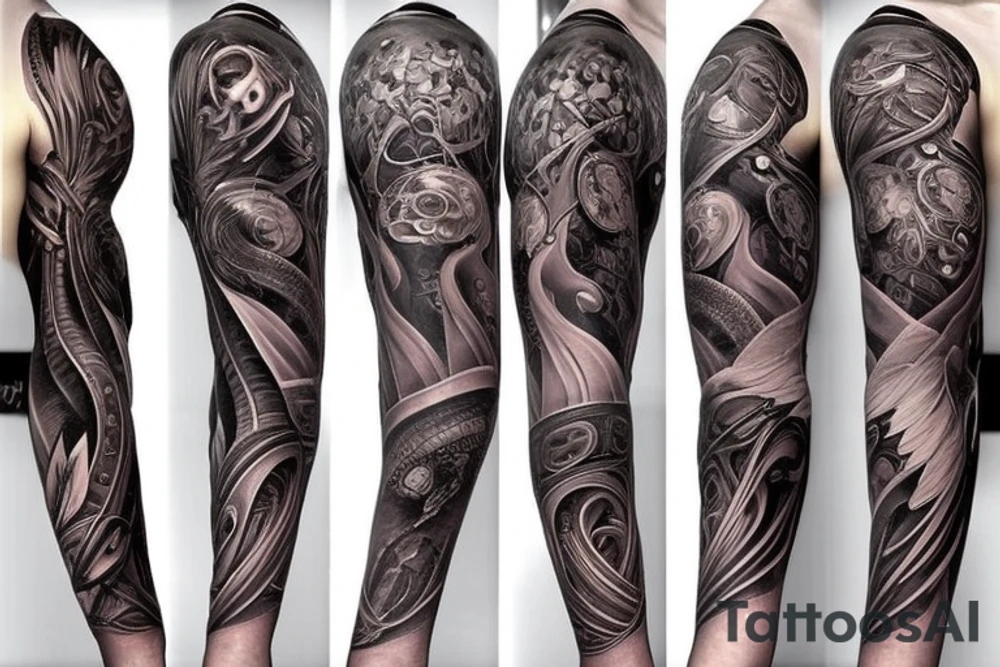 full arm sleeve tattoo idea