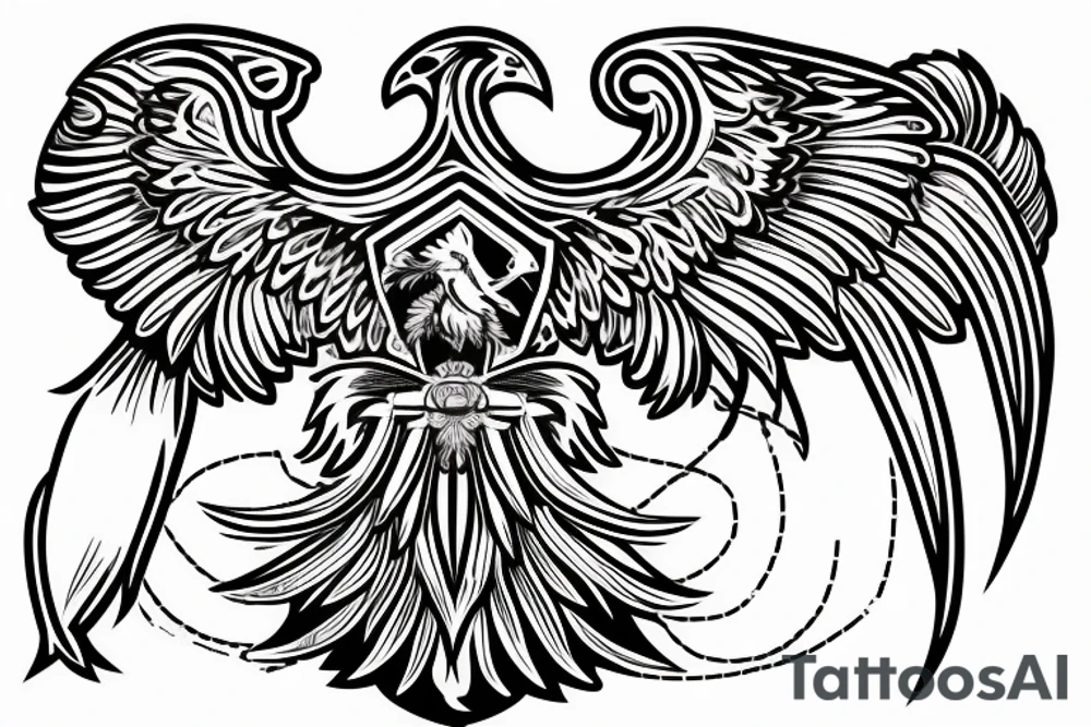 Byzantine eagle with a bull tattoo idea