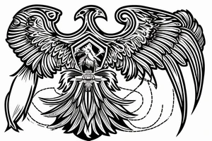 Byzantine eagle with a bull tattoo idea