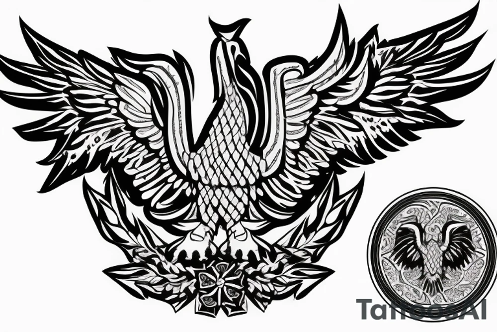 Byzantine eagle with a bull tattoo idea
