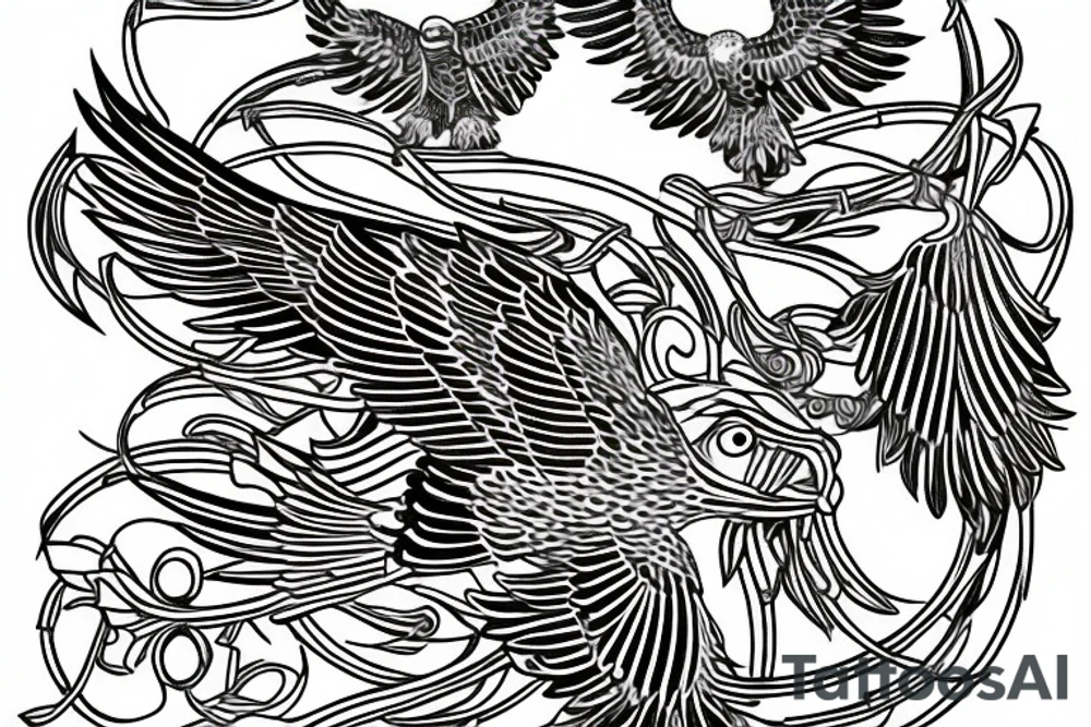 Byzantine eagle tattoo idea