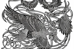 Byzantine eagle tattoo idea