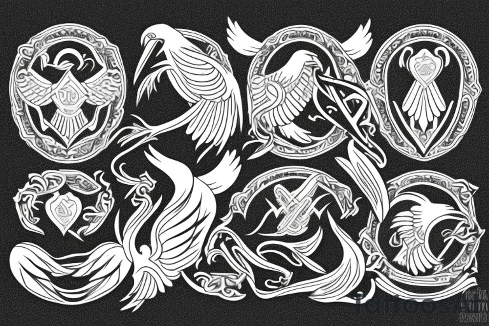 Byzantine eagle tattoo idea