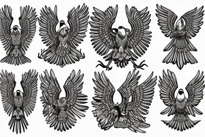 Byzantine eagle tattoo idea