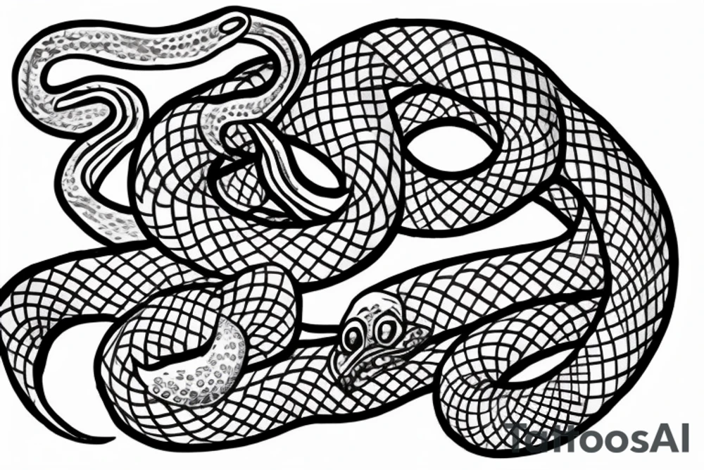 writhing snake tattoo idea