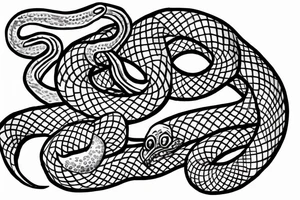 writhing snake tattoo idea