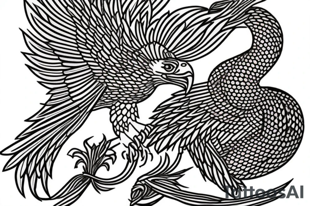 Byzantine eagle tattoo idea