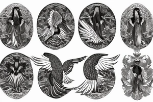Byzantine eagle tattoo idea