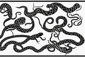 writhing snake tattoo idea