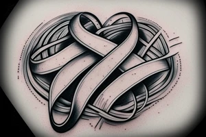 Infinity symbol with the name Zion and Brooklyn on either end tattoo idea
