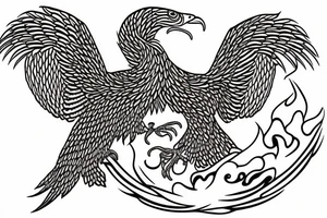 byzantine eagle tattoo idea