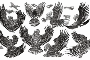byzantine eagle tattoo idea