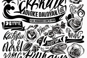 “kakê” this text print on coffe muh tattoo idea