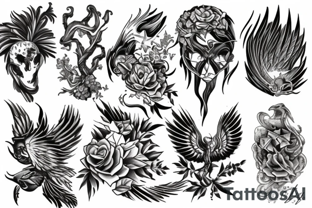 Phoenix tattoo idea