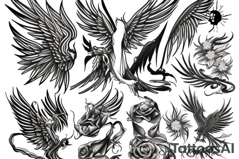 Phoenix tattoo idea
