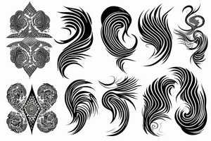 Phoenix feminine tattoo idea