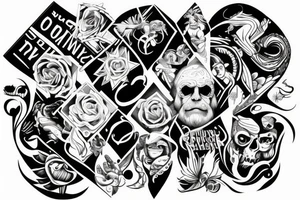 God waving human tattoo idea