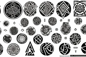 Alpha omega and uroboros tattoo idea