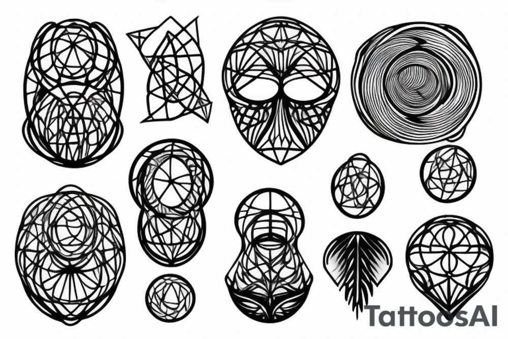 Alpha omega and uroboros tattoo idea