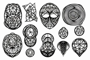 Alpha omega and uroboros tattoo idea