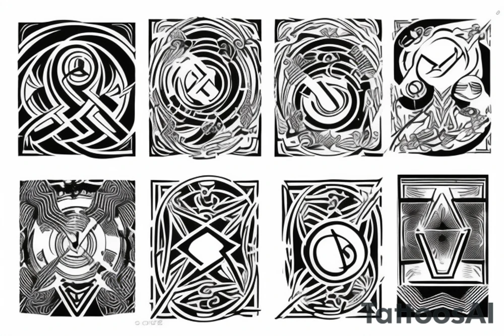 Alpha omega and eternity tattoo idea